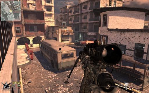 Modern Warfare 2 - Недефолтные места для снайпера. Karachi.